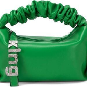 Soft Designer Cloud Pouch Bag Lightweight Crossbody Clutch Purse Color Green